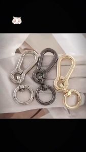 Set 2 móc khóa 2 đầu xoay 360 độ bằng kim loại đóng mở tiện lợi dùng cho túi xách balo.. DG-666 #ssl_accessories