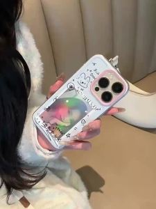 Cat frame can hold photos suitable for Apple 16promax phone case小猫相框可放相片适用苹果16promax手机壳iPhone15透明华为P70小米14pro荣耀200/magic6/iqooneo9软全包防摔