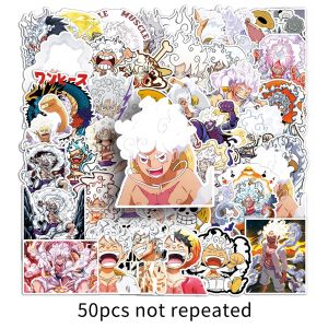 One Piece Anime Stickers Waterproof Cartoon Graffiti Decorative Notebook Luggage Computer Helmet DIY Sticker Nickel Form