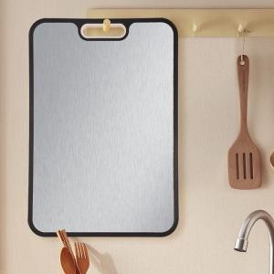 Pure Titanium Double-Sided Kitchen Cutting Board Wheat Fiber Anti-Mold Antibacterial Home Use Wheat Straw Fruit Cutting Board