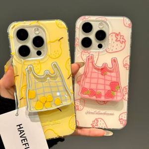 Lemon Strawberry Shake Protection Phone Case for Apple 16promax iPhone OnePlus 1314 Redmi K80 Xiaomi 15s Honor 30080900 Huawei P7060 Mate