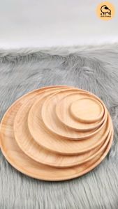 - ถาดไม้ จานกลม ถาดกลม ใส่อาหาร เสริมสร้างรูปลักษณ์ ถาดใส่อาหาร มีขนาดเล็กน้อย ๆ มิติ พร็อพถ่ายรูป พร็อพตกแต่ง ที่ดีที่สุด สร้างความชุ่มชื่น ใส่ผลไม้