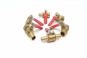 1/4" 1/2" BSP Female Male Thread Two Way Brass Pneumatic Shut Off Ball Valve Pipe Fitting Connector Coupler Adapter