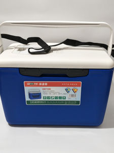 Insulated 26L Portable Refrigerator Cold Storage Box Car Mounted Ice Box with Strap for Fishing and Camping HS719(E)