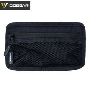 IDOGEAR Tactical Mesh Pouch Insert Modular Bag Compartment Utility Organizer Admin Pouch EDC Net Pocket w/ Hook Fasteners 35112