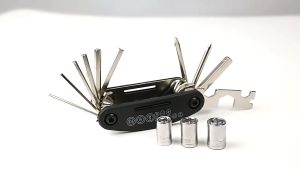 (SET) Bike Multi Tool Wrench Allen Set & Tire Patch Kit Vulcanize Repair Bundle Kit Bike Bicycle