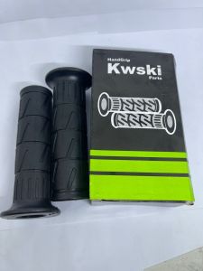 HANDGRIP KWSKI HITAM POLOS POLOS SET EMPUK BERKUALITAS UNIVERSAL UNTUK SEMUA MOTOR