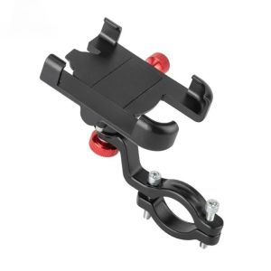 Bicycle Phone Holder Alloy Bike Phone Mount Anti-slip Bracket Bike Motorcycle Handlebar Clip Stand For All Cell Phone