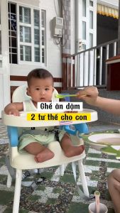 Ghế ăn dặm cho bé* Space BaBy * chính hãng 3 trong 1 gấp gọn tiện lợi nhựa ABS cao cấp 2024