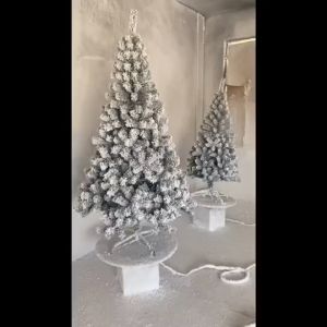 Christmas decoration High Density Quality Snow Christmas Tree 3FT/4FT/5FT/6FT White Christmas Tree Flocking For decoration