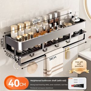 Wall-mounted Bathroom Shelf Organizer
