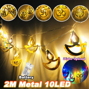 2025 Lampu LED Deepavali Light 2M 10LED Battery Light Fairy Lights String Warm light Lampu led deepavali decoration