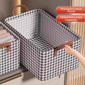 Thousand Birds Patterned Closet Organizer Foldable Cloth Storage Basket