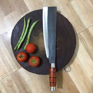 Dao Bếp Chặt Gà Vịt Băm-Thái chất thép nhíp ôtô chuẩn sắc bén