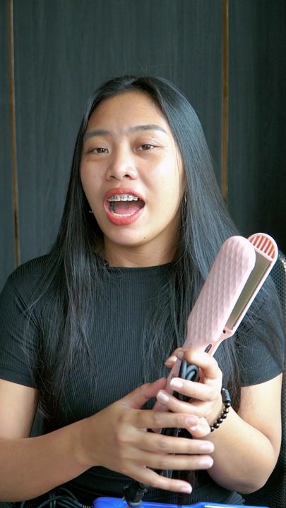 Dreepor Hair Straightening Iron Five-gair Straightener For Women Professional Portable Flat Iron 4 Grades Straightener Straight hair splint