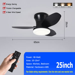 LANTU Fan Lamp With Blade Style Household Integrated Silent Smart Ceiling Light Dining Room Bedroom Pendant Fan Lamp