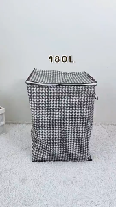 กระเป๋าเก็บของ ท้าความจุขนาดใหญ่ ถุงเก็บผ้าห่มมีซิปคู่ ผ้านวม เสื้อผ้า พับได้3 ขนาด