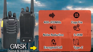 【Buy 1 Take 1】Baofeng BF-888SD Digital Analog Dual Mode Walkie Talkie Two Way Radio GMSK Type-C Charging 5W UHF Radio Transmitter