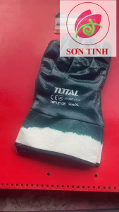 Găng tay cao su tổng hợp Total TSP12105 bao tay bảo hộ nitrile chống trơn trượt dầu mỡ nhớt cơ khí sửa chữa