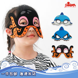 มasks วันฮาโลวีน เยาวชน ครึ่งใบหน้า ฉลาม สัตว์ทะเล ผีเสื้อ วันฤดูใบไม้ร่วง กิจกรรมทางกายภาพ การแสดงของเด็ก เยาวชน ครึ่งใบหน้า
