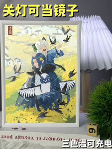 Đèn Trang Trí Hình Ảnh Mờ Sáng Sáng Tạo Quà Tặng Sinh Nhật Tranh Treo Trang Trí Đồ Chơi Đồ Họa Hoạt Hình Tranh Treo Hình Gương