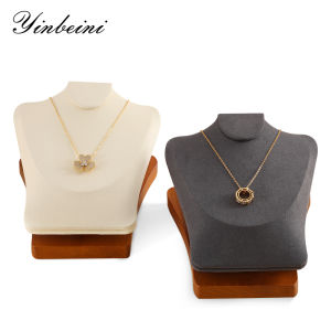 Yinbeini สร้อยคอแสดงสร้อยคอแสดงสร้อยคอไม้ยืนเครื่องประดับแสดงหุ่นยนต์ SM039