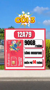 SIM 4G 5G Mobifone Local Trọn Gói 14 Tháng | 12A45F – 12A69 – 12A79 – 12A89F | Miễn Phí Data Tốc Độ Cao + NGhe Gọi Không Cần Nạp Tiền Không Phát Sinh Chi Phí . FREESHIP - CHƯA KÍCH HOẠT