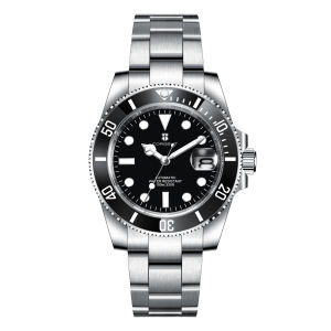 Corgeut NH35 Automatic Watch Miyota Movement Sapphire Glass Ceramic Bezel Men Diver Watches Dress Male Clock reloj hombre