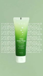 Sữa Rửa Mặt Rau Má AHA/BHA/PHA Sạch Sâu Ẩm Mịn Không Khô Da - G.G.G Cica Deep Foam Cleanser 125g