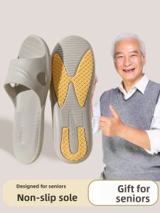 MONLEYTA | Anti-Slip Elderly Slippers Bathing Bathroom Home Use Summer EVA Odor Resistant Quick Dry Elderly Cool Slippers Comfortable Sandals
