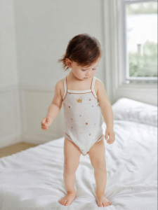 GURCOOC | Bodysuit Bé Trai/Bé Gái Không Tay Cotton