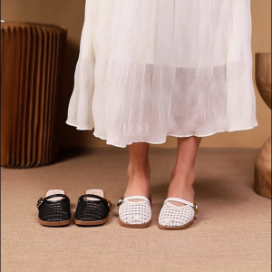 LOEI Zelina Heels Anyaman Wanita Model Korean Style Ringan & Elegan 3181