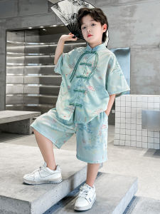 BOBOELEPHANT | Summer Casual Style Childrens Hanfu Set