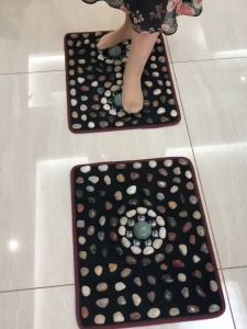 本地速发 鹅卵石足底按摩垫子指压板家用 指压板足底按摩器鹅卵石脚底按摩垫健身器按摩脚垫clamp foot massager pebbles massage leg heatlh relief gift