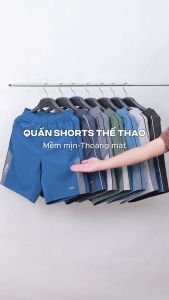 Quần Short Nam Guzado Vải Gió Họa Tiết Phối Sọc Thể Thao Khỏe Khoắn Thoải Mái Vận Động GSR08-GASR25S008
