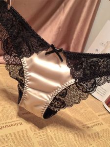 Quần Lót Ren Satin Gợi Cảm Cho Nữ Cạp Thấp Thoáng Khí Thoải Mái Quần Tam Giác Không Đường May Gợi Cảm Quần Lót Tam Giác