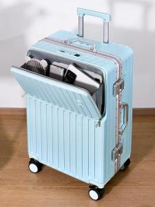 Multi-Functional Aluminum Frame Travel Suitcase with Charging Port for Men And Women Student Password Box 20 24 28 Inches