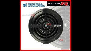 Bosch Europa Horn Decorative Grill - Supertone Black 12V w/ FREE SOCKET & RELAY
