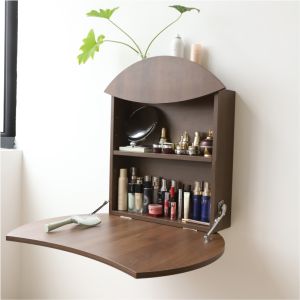 Dresser Folding Table Small Apartment Cosmetic Storage Mini Multi-Functional Minimalist Hanging Small Wall Hanging Makeup Table