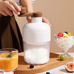 Portable Hand-Operated Shaved Ice Milk Shake Making Smoothie MachineHand Ice Breaker Ice Crusher For Summer Parties Kitchen Tool