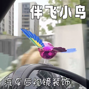 Đồ Trang Trí Gương Chiếu Hậu Xe Hơi Sáng Tạo Đồ Chơi Giải Trí Chim Bay Theo Bên Hông Đồ Chơi Động Vật Lái Xe Đồ Chơi Điện Từ