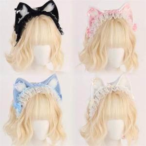 Mũi Tai Mèo Thủ Công Cho Phụ Nữ Loli Cosplay Tiệc Sinh Nhật Trang Trí Tóc Nữ Phục Vụ Tiệc Trang Trí Đầu