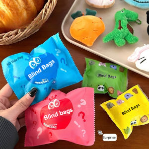 5 Pcs Creative Cartoon Pendant Accessories Blind Bag Surprise Plush Keychain