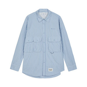 Champion | Summer New Trendy Stripe Long Sleeve Shirt Blue