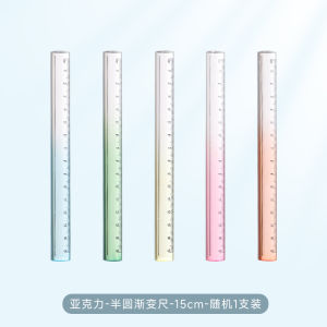 Thước Kẻ Tròn Nửa Trong Suốt Màu Sắc Chuyển Tiếp Thước Kẻ Học Sinh Thước Kẻ Vẽ Trắc Nghiệm Thước Kẻ Đo Lường 30cm Thước Kẻ Đo Lường Học Sinh