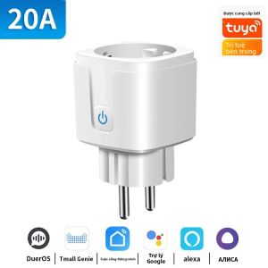 TNCE TUYA EU Cắm Ổ Cắm Thông Minh 16/20A Có Nguồn Theo Dõi Thời Gian Điều Khiển Giọng Nói Cho Alexa Google Home WiFi Hoặc Zigbee3.0