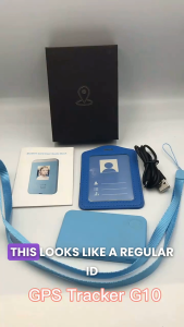 G10 ID Card Kid GPS Tracker for Student Elderly Kids SOS Calling Real Time Tracking 365GPS Life Time Free APP