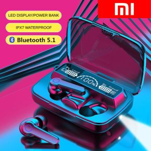 ♥100% ผลิตภัณฑ์ดั้งเดิม + Gratis Ongkir♥หูฟัง XIAOMI M19 TWS9D หูฟังบลูทูธคุณภาพสูงหูฟังไร้สายสัมผัส IPX7กันน้ำจอแสดงผลดิจิตอล