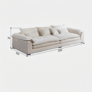 SHENGNIWEIER | Ghế Sofa Vải Lin Mịn Có Thể Giặt