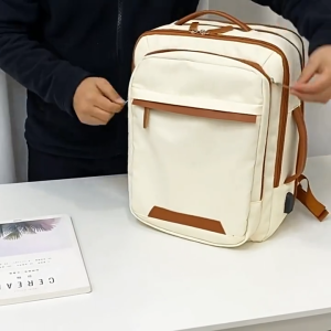 Jtravel 16 Inch Laptop Backpack Work Bag Expanded Zipper Large Capacity USB Port Travel Backpack电脑背包